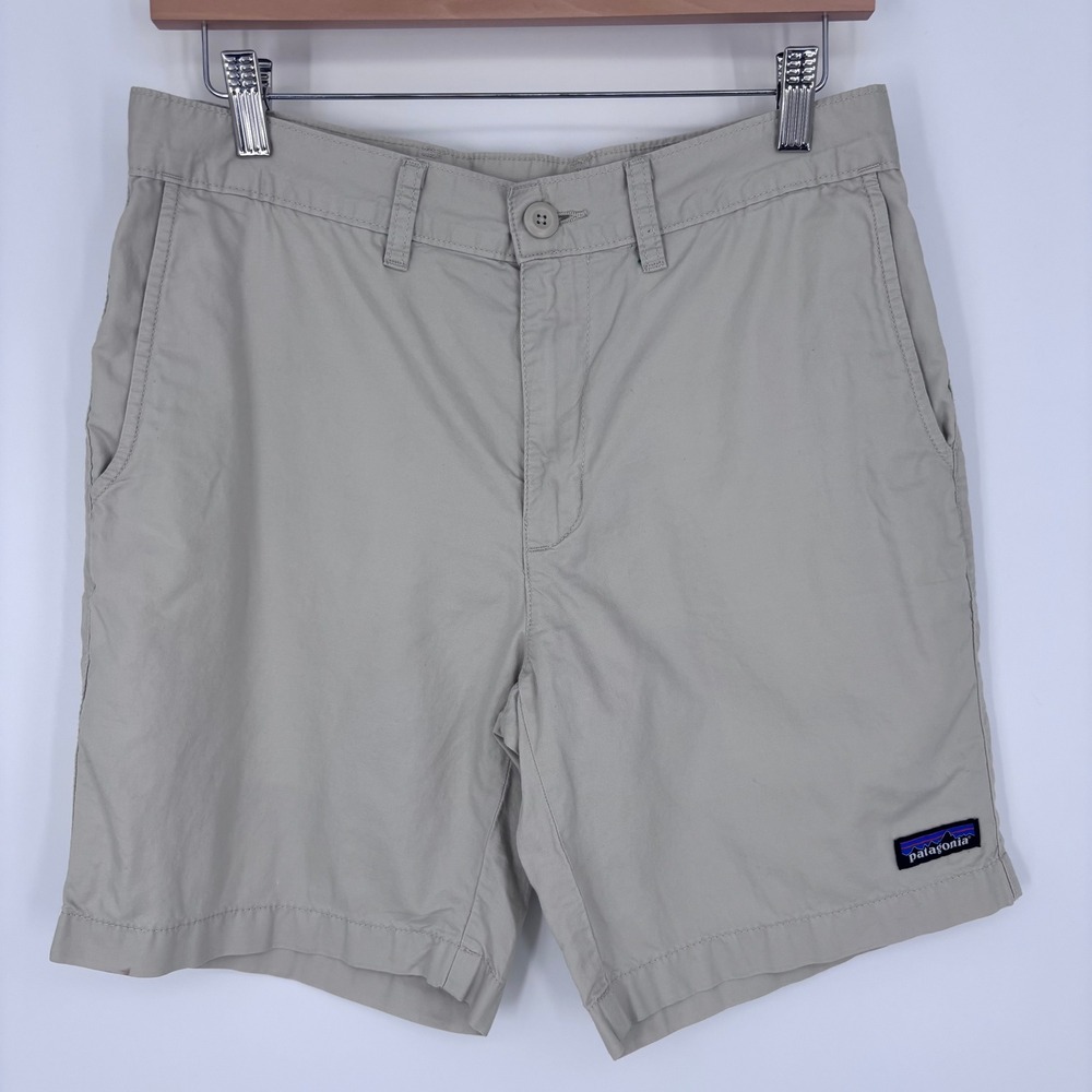 Patagonia Lightweight All Wear Shorts Men 30 Beige Organic Cotton Outdoor Hiking